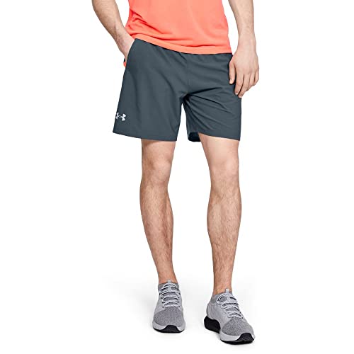 Under Armour Launch Woven 7'' Short Pantaloncini, Wire (073)/Reflective, S Uomo