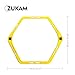 ZUKAM Hex Agility Rings for Speed Training & Agility Footwork Training Speed Hurdles Ladder(12 Ring)