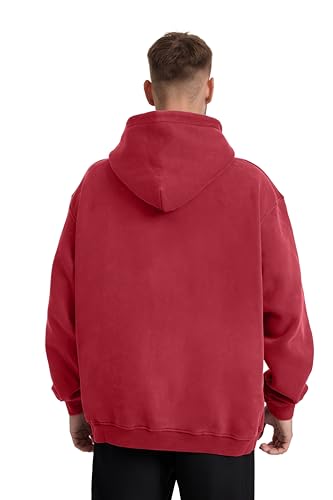 Image of Hatant Oversized Hoodie Sweatshirts for Men Couples Heavyweight Hoodies Pullover Vintage Mens Acid Wash Sweaters Clothes 2026