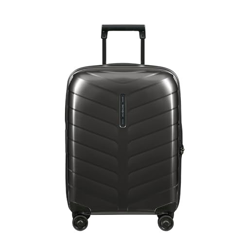 Samsonite Attrix   Spinner S, Luggage Manual expandible, 55 cm, 38/44 L, Negro (Antracita)