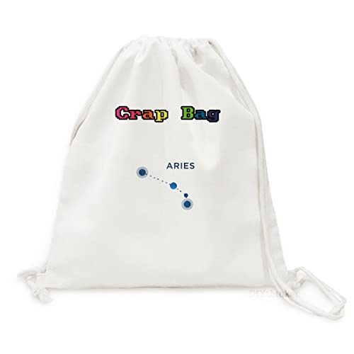 Sac à dos toile Bélier constellation zodiaque rucksack voyage léger