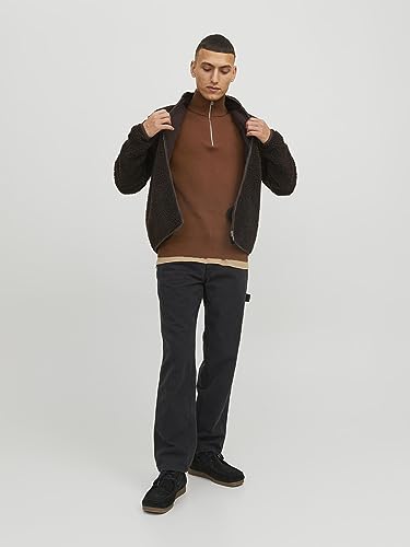 Jprccperfect Knit Half Zip Jack & Jones pull tricoté homme marine - 4