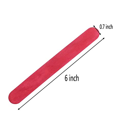 Z Zicome Jumbo Colored Craft Sticks Popsicle Sticks For Arts Diy Project And Classroom Activity, 6 Inch, 200 Pack #TOP1