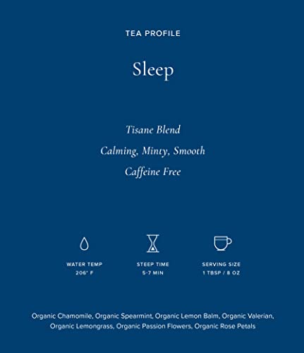 Art of Tea | Organic Sleep 1oz (Chamomile, Spearmint, Valerian Tea) | Wellness Loose Leaf Artisan Tea | Bedtime and Relaxation tea - Image 4