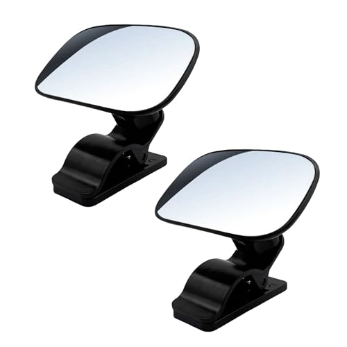Lyxheth 2PCS Baby Car Mirror, Car Seat Mirrors, Wide Angle Convex Clip-on Mirrors, Universal Auto Interior Accessories Children Backseat Adjustable Rearview Mirror for Viewing Rear Passengers (2PCS)