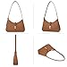 CLUCI Shoulder Bag for Women, Purses for Women, Handbag Hobo Bags Vegan Leather Crossbody Purse with Adjustable Strap Brown