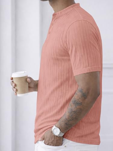 Image of Noble Monk Men's Solid Casual Shirt |Half Sleeve | Regular Fit |Stylish Shirt for Men
