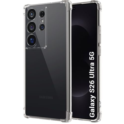 Image of TheGiftKart for Samsung S26 Ultra Case, Clear Soft Back Cover, Raised Bumps for Camera & Screen Protection, Shockproof 360 Degree Protection Galaxy S26 Ultra Back Cover (TPU, Transparent)
