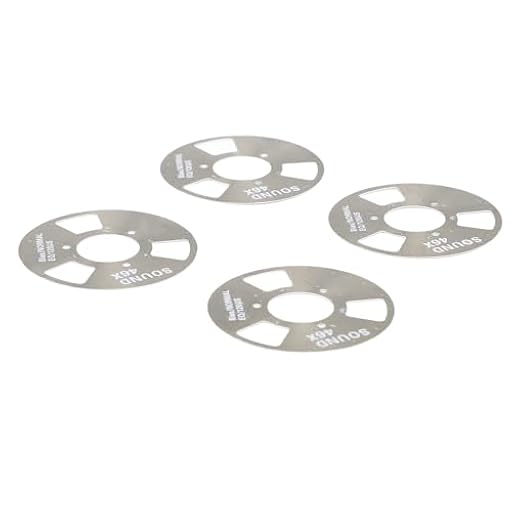 Dpofirs Rollo de metal para rodar, rendimiento estable para grabación de música, aleación de aluminio DIY, 4 para amantes de la música y coleccionistas (negro gris) | Ya disponible en tu tienda friki favorita! En mundofriki.es!