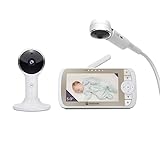 Motorola Baby Monitor VM65X - 5" WiFi Video Baby Monitor with Camera & Flexible Crib Mount, HD 1080p - Connects to Smart Phone App, 1000ft, 2-Way Audio, Remote Pan-Tilt-Zoom, Room Temp, Night Vision