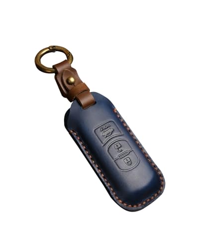 Coque de clé pour Mazda 2 3 6 CX-5 en cuir marron | Étui chic