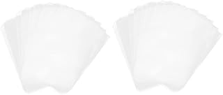 Ciieeo 20 Peças Saco De Armazenamento De Folhas Soltas A6 Fichário Trompete Suporte Sacos De Arquivo Transparentes Bolsa De Documentos Envelopes De Plástico Transparente Envelopes