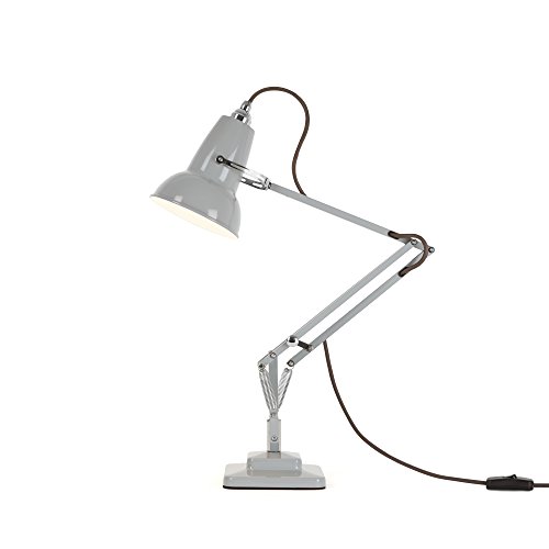 Anglepoise Original 1227 Mini Schreibtischlampe Taubengrau mit grauem Kabel