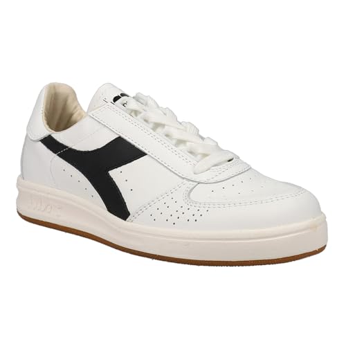 Diadora Mens B.Elite H Italia Sport Perforated Lace Up Sneakers Shoes Casual - White - Size 7.5 M2
