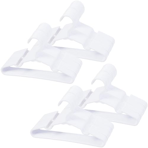 Image of 80 pcs White Baby Nursery Closet Hangers,Non-Slip Laundry Infant Pant Hanger for Newborn Clothes,Ultra-Thin Child Coat Hanger for Girl Boy Toddler Kids