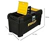 STANLEY Essential Tool Box (16in), solución de almacenamiento duradera con bandeja extraíble y organizadores, Cierres metálicos, para el almacenamiento de piezas y herramientas, STST1-75518 #1