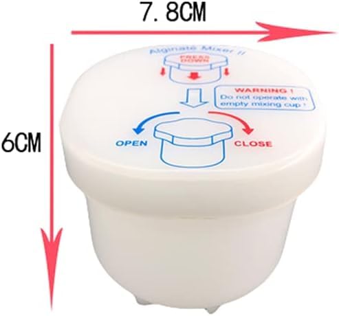 Lab Impression Plaster Cups Material Gypsum for Alginate Mixer Algimax II GX300 White Color (3 PCS)