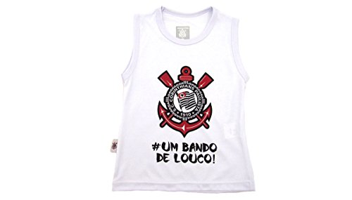 Regata Machão Corinthians, Rêve D'or Sport, Bebê Menino, Branco, 1
