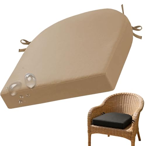 MCNDSI Cojines para Silla de Jardin 40x40/45x45 cm,Cojin Asiento Muebles Mimbre Jardín, Suave y Acogedor Impermeable Cojín de Sillón, Ideal para Comedor Terraza Sala y Restaurante(#1,48x48x8cm)