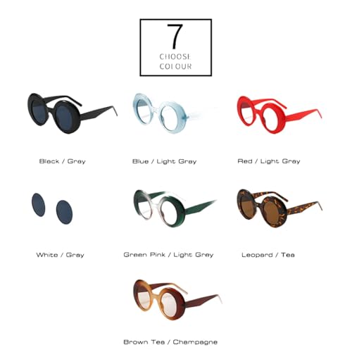 Lunettes de soleil rétro contre l'éblouissement au style punk unique - 7