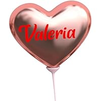 Globo corazón personalizado de 45 cm en papel aluminio rojo o