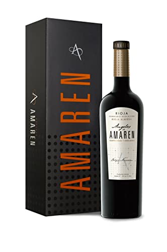 Ángeles de Amaren - Vino Tinto con D.O. Rioja - Variedad de Uva Tempranillo y Graciano - Notas Frutales - Barricas de Roble Francés y Americano - Incluye Estuche Cartón Premium - Botella de 75 cl