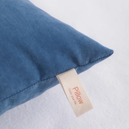 NTBAY Toddler Pillows, Set of 2, 13"x18", Denim Blue by NTBAY - Used condition - Image 4