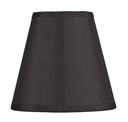 Image of Livex Lighting S315 Hardback Clip Chandelier Shade, 1.0 inch x 1.0 inch x 1.0 inch, Black