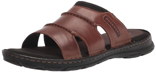 Image of Rockport Men's Darwyn Slide Sandal, COACH BROWN, 7