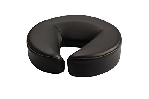 TOA Supply Ultra Soft Spa Massage Table Chair Crescent Face Rest Neck Head Pillow Cushion (Black)
