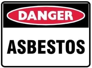 UV Printed Waterproof Sign Foam Board |Danger Asbestos| Double Side Tape| Size: 230mm X 160mm