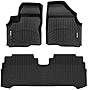 WeatherTech FloorLiner Custom Fit Floor Mats for Chevrolet Bolt EUV - 1st & 2nd Row (441170-1-3), Black