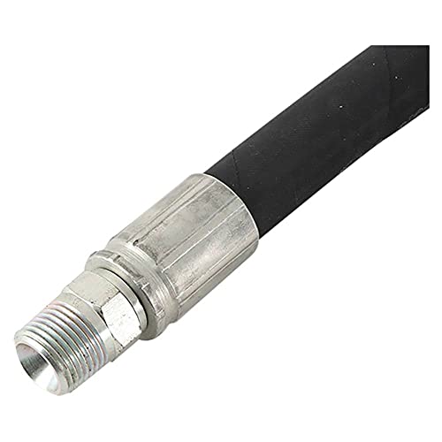 Image of Complete Tractor 3001-0011 Hydraulic Hose Compatible with /Replacement for Tractors - 3 /8 inch x 84 inch SAE 100 R2AT 2 wire Hydraulic hose assembly (4780 psi)