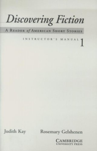 Discovering Fiction Level 1 Instructor's Manual: A Reader of American Short Stories