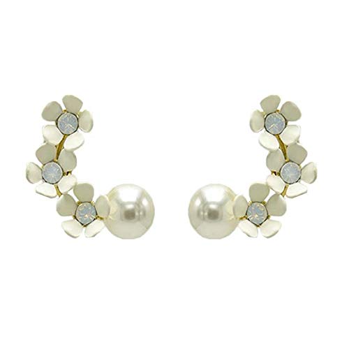 Preisvergleich Produktbild Fxqerding Einfache Wilde Temperamentohrringe Weibliches Temperament Elegante Blumen