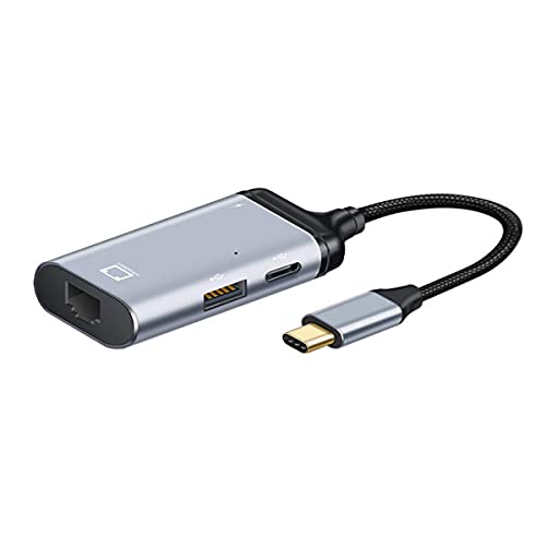 Xiwai USB-C Tipo-C USB3.1 a 1000Mbps Gigabit Ethernet adaptador LAN de red con puerto de alimentación hembra PD