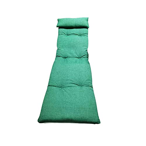 Genérico Cojín para tumbonas. Medidas 180 x 50 x 8 cm. Colchoneta para Silla y Tumbona de Playa, Piscina, jardín (Liso Verde)