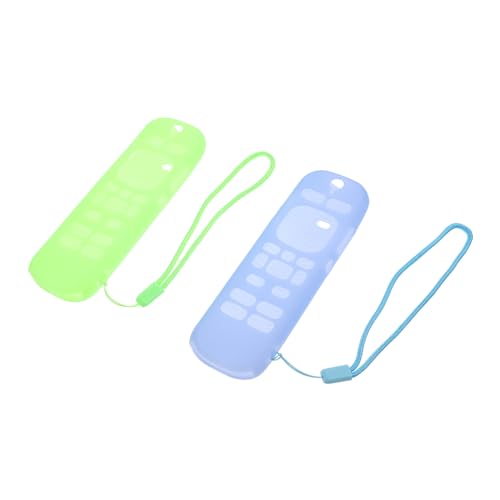 SWOOMEY 2pcs Remote Controller Protector Silicone Shell for Voice Remote Pro Shockproof - Design Stain-Resistant Case Precise Cutouts Washable Daily Impact