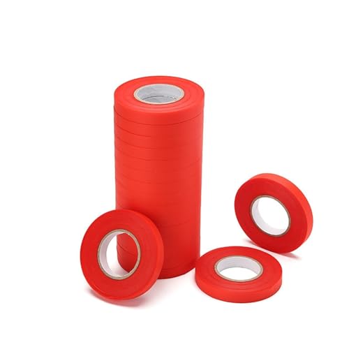 AVIMYA Tying Binding Flower Vegetable Machine Tree Parafilm Gardening Bind Belt Tapetool Secateurs Engraft Red PVC tie Tape 30m/PC (Color : 20Pcs Red)