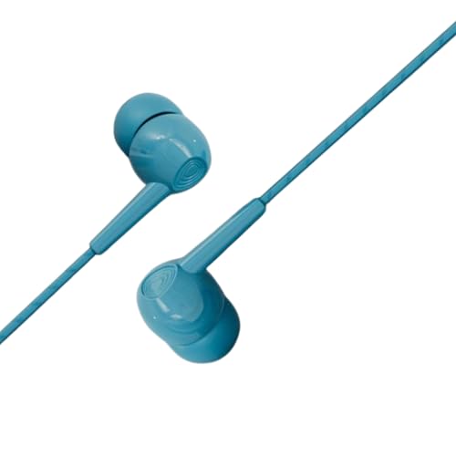 Image of LouudPro Wired in-Ear Earphones with HD Mic, Sky Blue