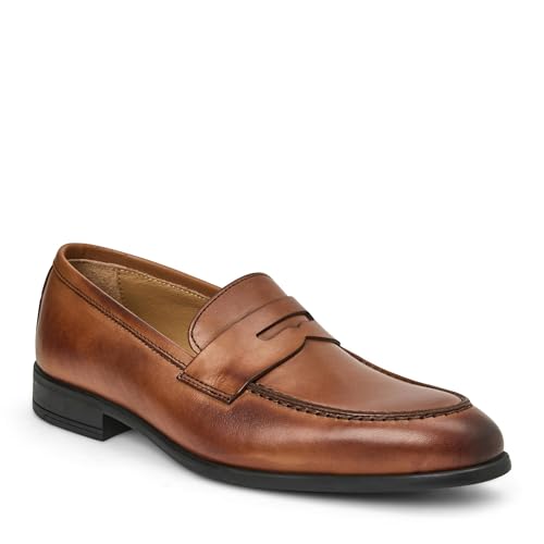 Bruno Magli M Men's Ricci Penny Loafer, Italian Leather Shoes with Slip-On Closure (Cognac, 11 M)
