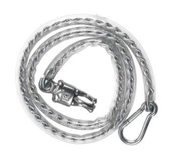 Kerbl 321416 Catenaccio con rivestimento in PVC 140 cm, gancio antipanico e moschettone