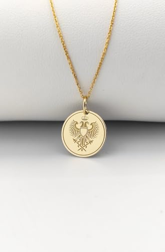 Collier pendentif armoiries de 24 mm pour sublimer vos tenues de soirée - 2