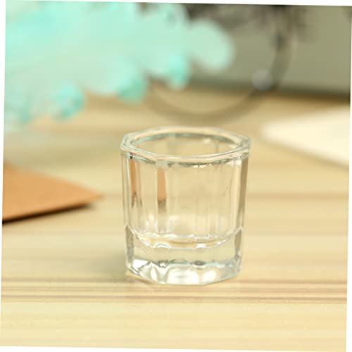MERRYHAPY 8pcs Vasos de Vidrio para Manicura miniatura 4