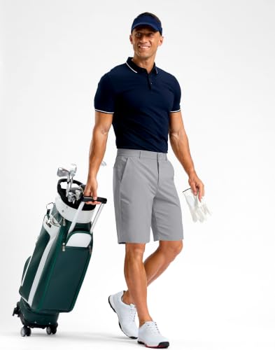 Image of Soothfeel Men's Casual Shorts 5 /7 /9 Inch Golf Dress Shorts for Men Flat Front Work Lightweight Quick Dry with 4 Pockets