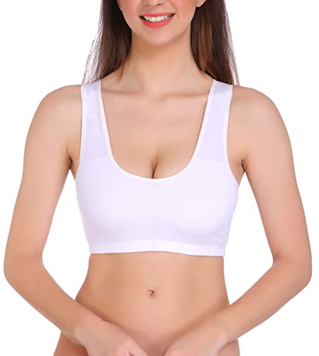 Image of Eve's Beauty Women's Padded Sports Bra (White)