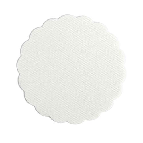 500 Airlaid Glass Coasters Round for Glasses 9 cm Diameter Fabric-Like Coasters Drink Coasters Fabric Look Wedding Catering Hotel Premium Quality White