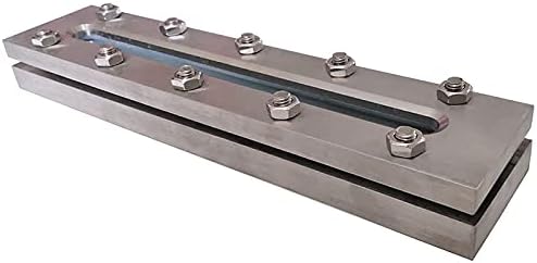SS304 Stainless Steel/Thickened Carbon Steel Flange Sight Glass Window Viewer Rectangle Sight Glass Double-clip Type - (Color: 450x80, Size: Carbon Steel)