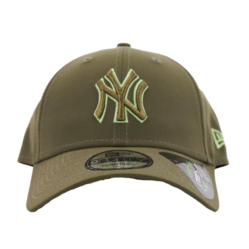 New Era 9Forty Strapback Cap - Outline New York Yankees Oliv