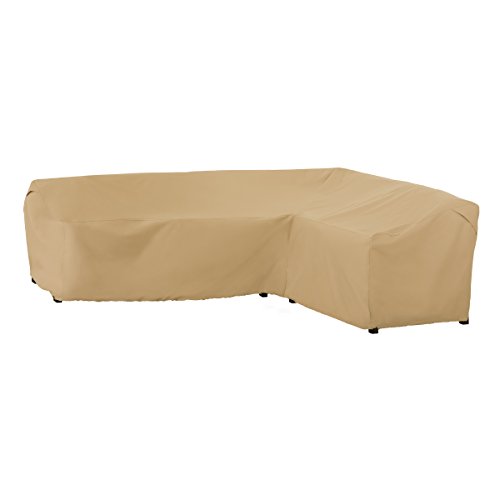 Classic Accessories Terrazzo Water-Resistant 104 Inch Patio Right-Facing Sectional Lounge Set Cover